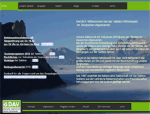 Tablet Screenshot of dav-mittenwald.de